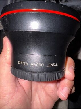 Super Macro Lens — Black with Red Accent